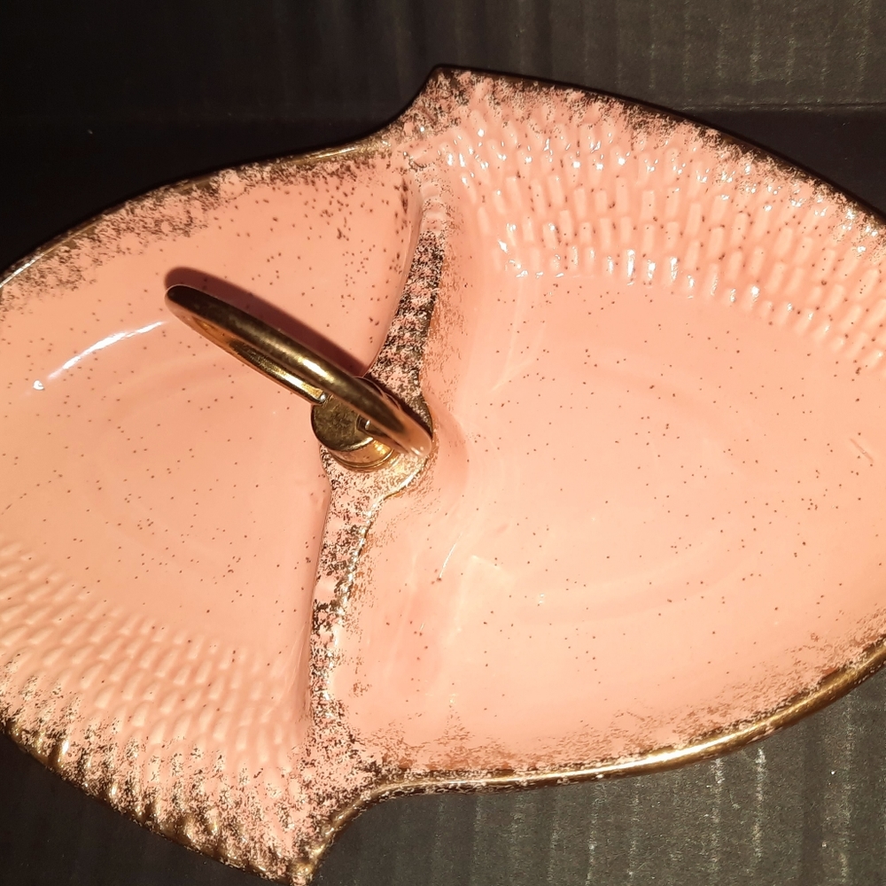 Vintage California pottery serving tray